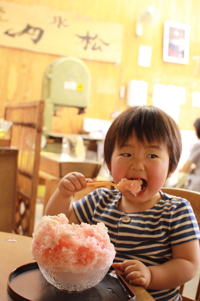 佳作：「かき氷おいしぃっ！」篠原義典様（日光市）